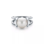 Кольцо из серебра 925 с жемчугом, Tiffany💝💠 ✨premium✨ В наличии