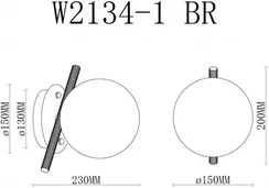 Бра Golden W2134-1 BR iLamp