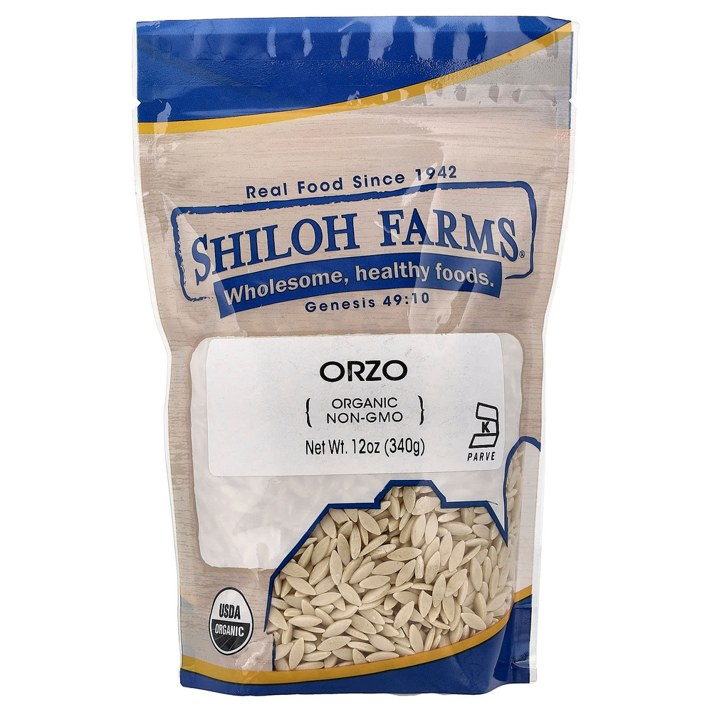 Shiloh Farms, органический орзо, 340 г (12 унций)