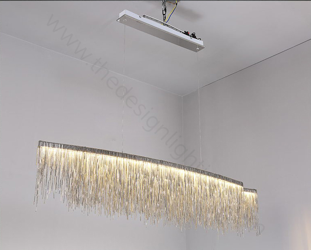 Pendant design lamp Waterfall  L150 (Silver)
