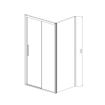 Душевой уголок Vincea Софт (Soft) VSR-3SO9011CL, 1100*900, хром, стекло прозрачное