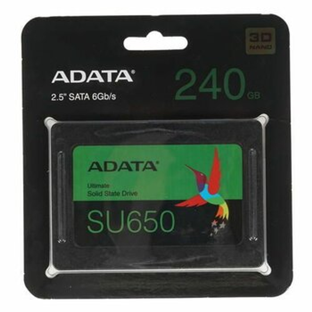 SSD ADATA Ultimate SU650, 240 ГБ, 2.5", SATA, ASU650SS-240GT-R