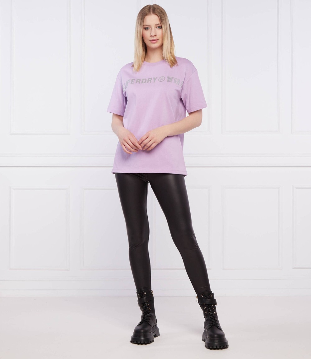 футболка linear Superdry - фиолетовый(W1010830A)