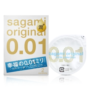 Презервативы Sagami Original 001 EXTRA Lubricated, полиуретан, 2 шт.