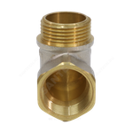 Угольник латунь никель Ду 25 (1") ВР/НР 9002 ГОСТ 32585-2013 Aquasfera 9002-03