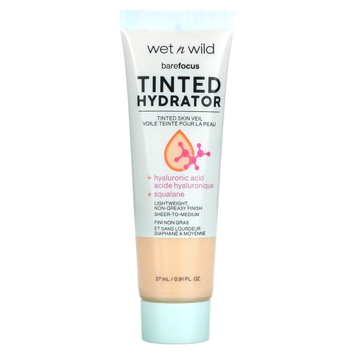 wet n wild, Barefocus, увлажняющий тональный крем, 1114060 Fair, 27 мл (0,91 жидк. унц.)