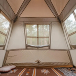 Палатка Naturehike Village 17, 4-местная, автоматическая, алюминиевый каркас, коричневая
