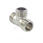 Тройник латунь никель Ду 15 (1/2") НР/НР/НР SantechSystems
