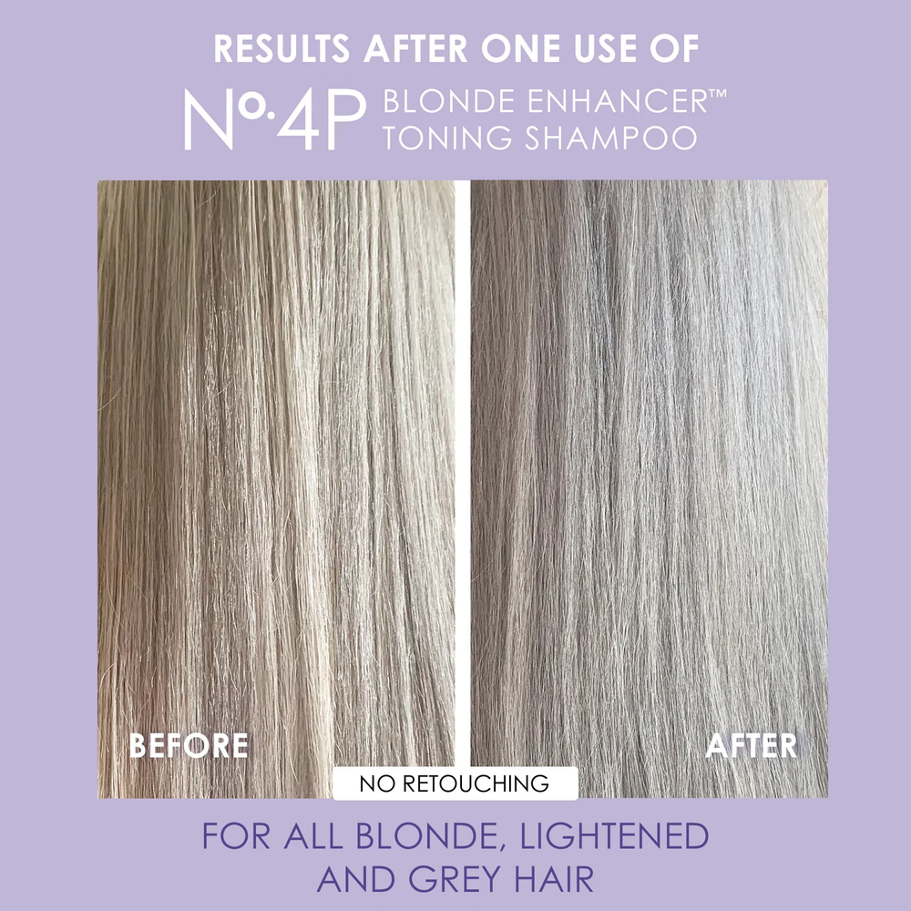 Olaplex No.4P Blonde Enhancer Toning Shampoo - Шампунь тонирующий "Система защиты для светлых волос" 250мл