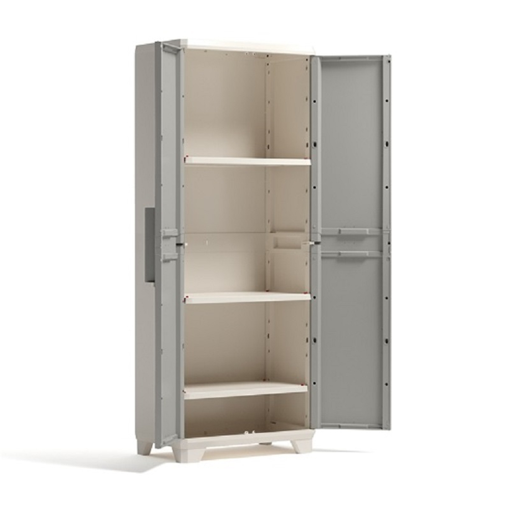 Пластиковый шкаф Keter Linear Wood Tall Cabinet