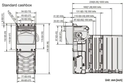 Купюроприёмник ICT XBA-mini (350 банкнот)