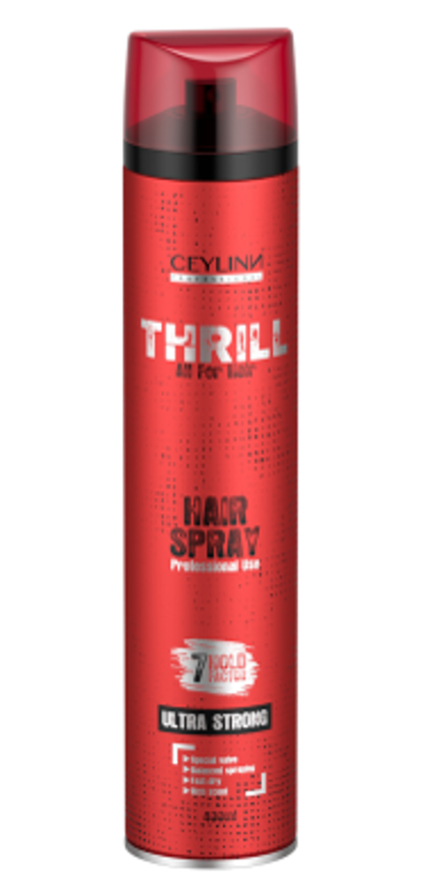 Лак для волос CEYLINN THRILL ULTRA STRONG, 400 мл