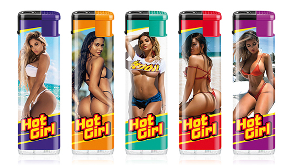 Зажигалка "Flameclub" Р-03  TURBO GIRL  20бл * 50шт