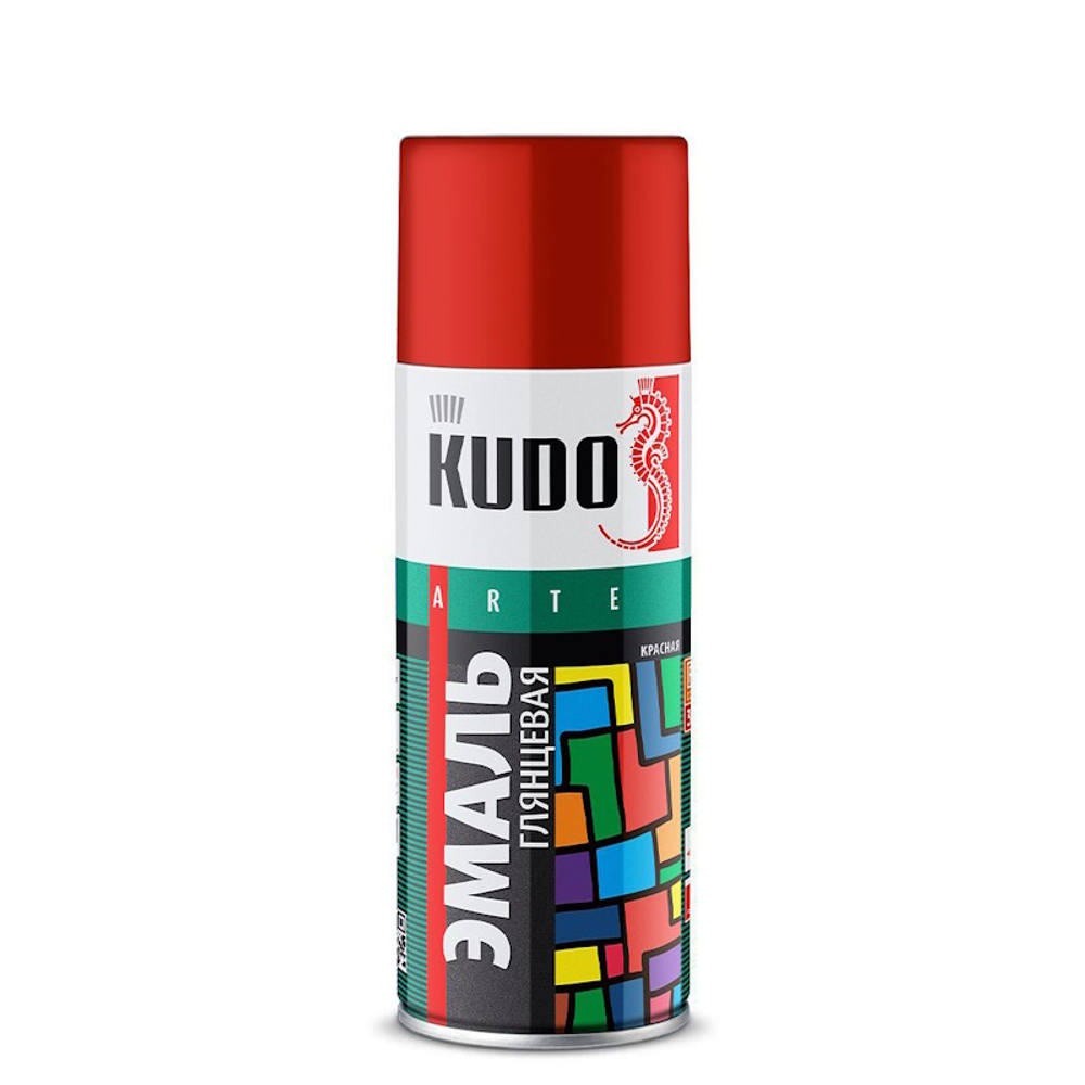 Эмаль аэроз. KUDO  алкид. универс.  бирюзовая  520мл  /KU-1020/ RAL5018