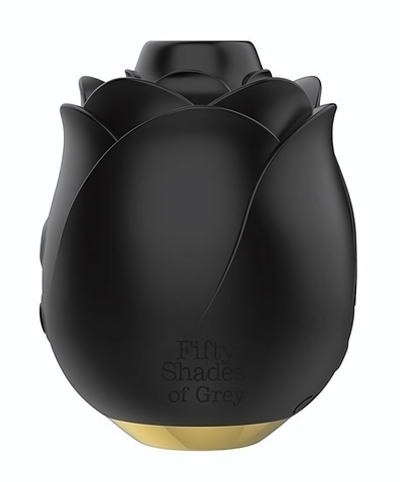 Черный клиторальный стимулятор Black Rose Silicone Clitoral Suction (Цвет: черный)