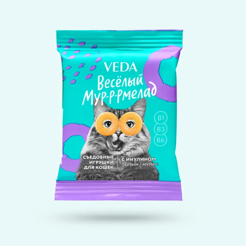 Лакомство Весёлый Мур-р-рмелад для кошек с инулином