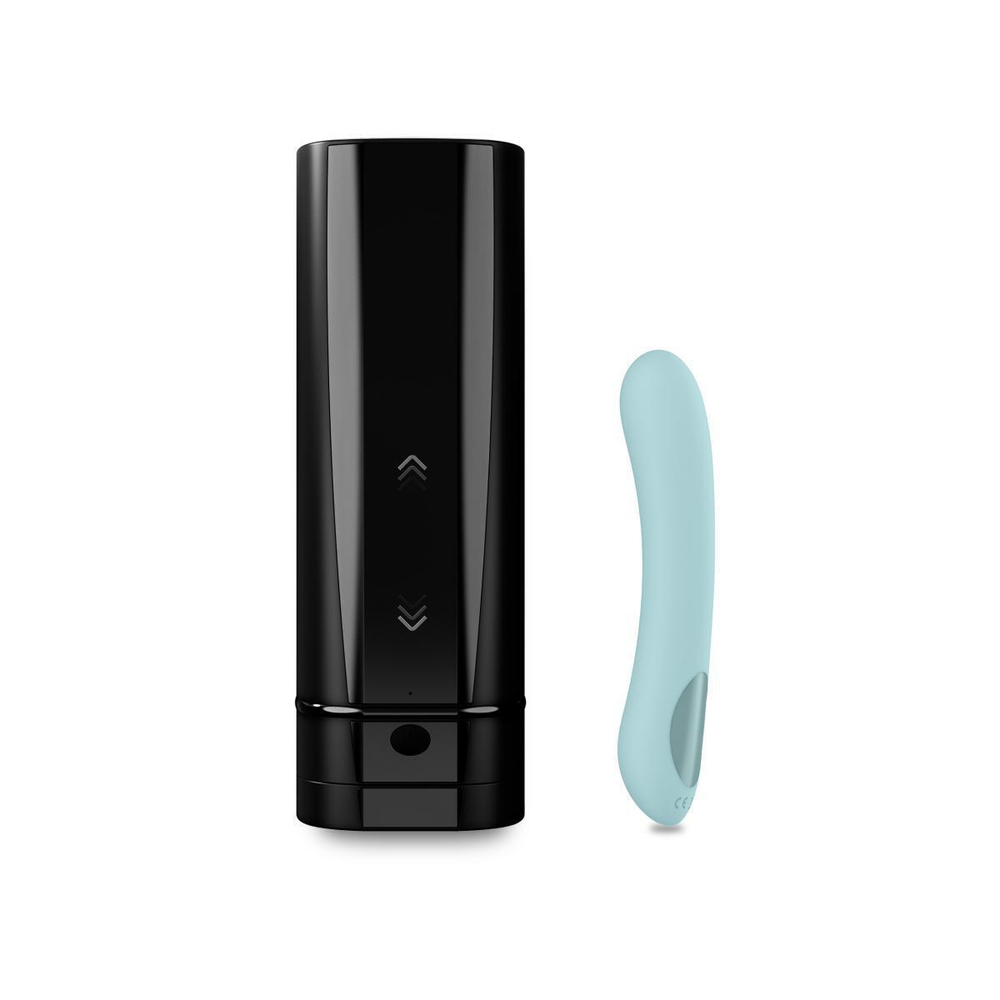 Набор для секса на расстоянии: Kiiroo Onyx+ и Kiiroo Pearl 2+ (Цвет: бирюзовый с черным)