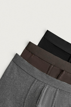 ZARA НАБОР ИЗ ТРЕХ ТРУСОВ-БОКСЕРОВ SOFT, РАЗНОЦВЕТНЫЙ