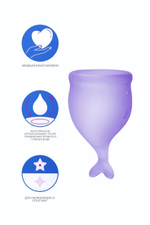 Набор менструальных чаш Satisfyer Feel secure Menstrual Cup фиолетовый 2 шт