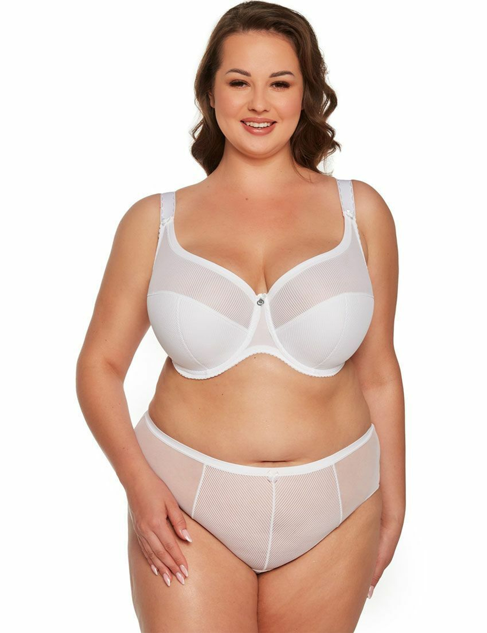 Бюстгальтер Sonia с чашками +size на тонком поролоне (Размер: 90K) (Цвет: белый)