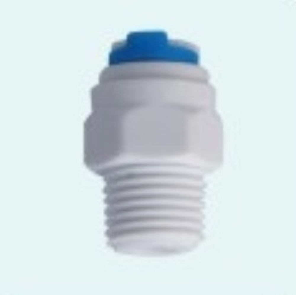 Фитинг прямой 1/4"-1/4" (трубка-резьба) QT-19A Naturewater (10-4-4)