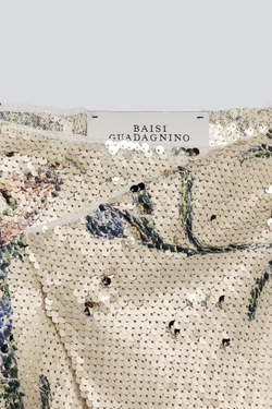 ZARA X BAISI GUADAGNINO ПЛАТЬЕ С ПАЙЕТКАМИ, РАЗНОЦВЕТНЫЙ