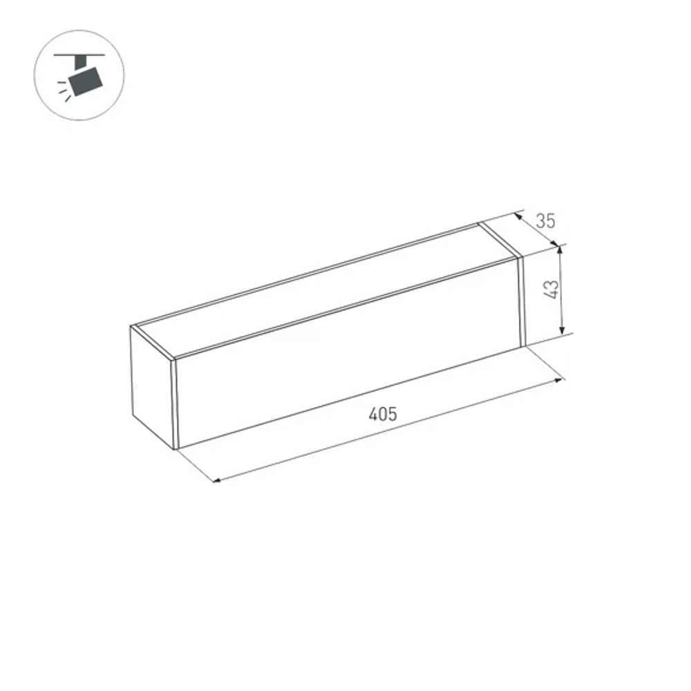 Светильник MAG-FLAT-45-L405-12W Day4000 (WH, 100 deg, 24V, DALI) (Arlight, IP20 Металл, 5 лет) 046577