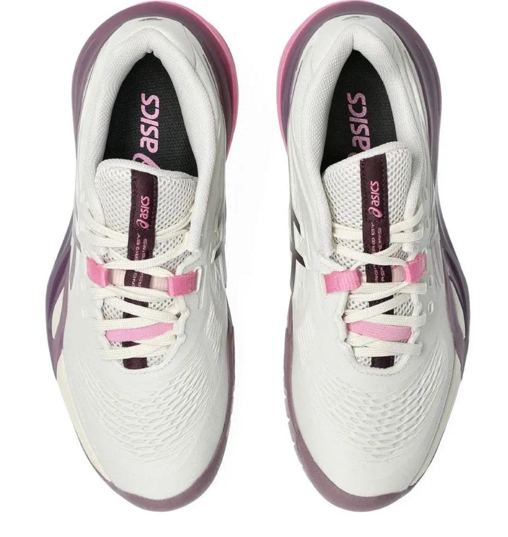 Женские теннисные кроссовки Asics Gel-Resolution X - soft oat/dark aubergine