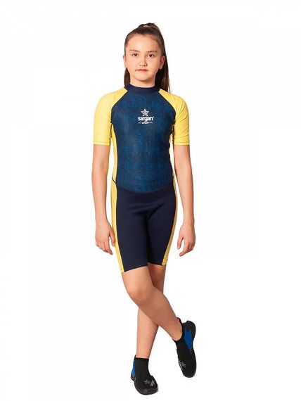 Гидрокостюм детский Sargan Sport 1082/BL 2 мм синий/песочный