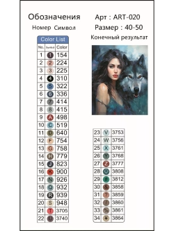Алмазная мозаика без подрамника 40х50