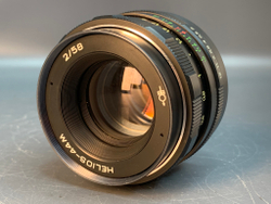 Zenit EM + Helios 44M смещена шкала выдержек