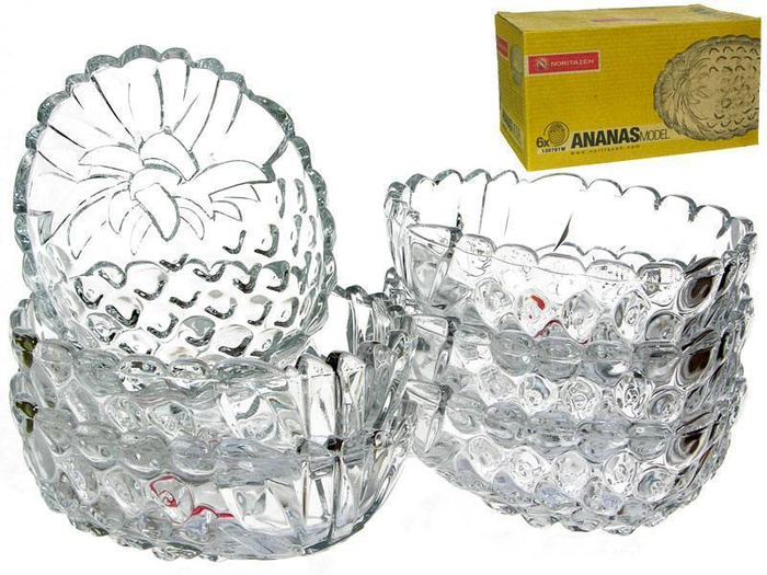 Набор салатников ANANAS 6шт 13*10см, 130701 3659 ананас