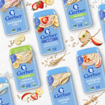 Gerber, Hearty Bits®, мультизлаковая каша, для детей от 12 месяцев, банан, яблоко, клубника, 227 г (8 унций)