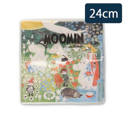 Салфетки бумажные Moomin, Муми-тролли на лугу , 24х24 см, в упаковке 20 салфеток, (из Финляндии)