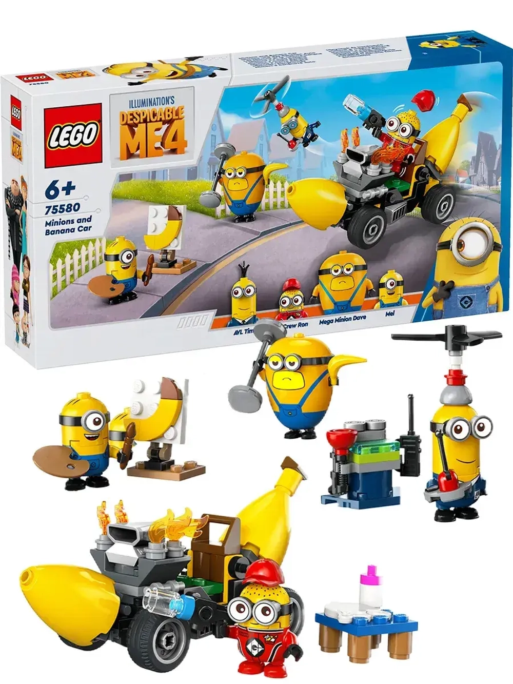 Конструктор LEGO Minions 75580 Миньоны и банановая машина