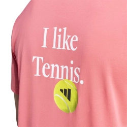 Мужская теннисная футболка Adidas Tennis Category Graphic - pure turbo