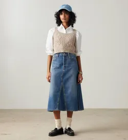 Юбка джинсовая женская LEVI'S HR A-LINE DECON SKIRT