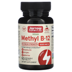 Jarrow Formulas, веганский метил B12, максимальная эффективность, со вкусом вишни, 5000 мкг, 90 жевательных таблеток