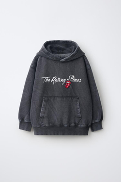 ZARA ТОЛСТОВКА С ПРИНТОМ ROLLING STONES ©, АНТРАЦИТОВО-СЕРЫЙ