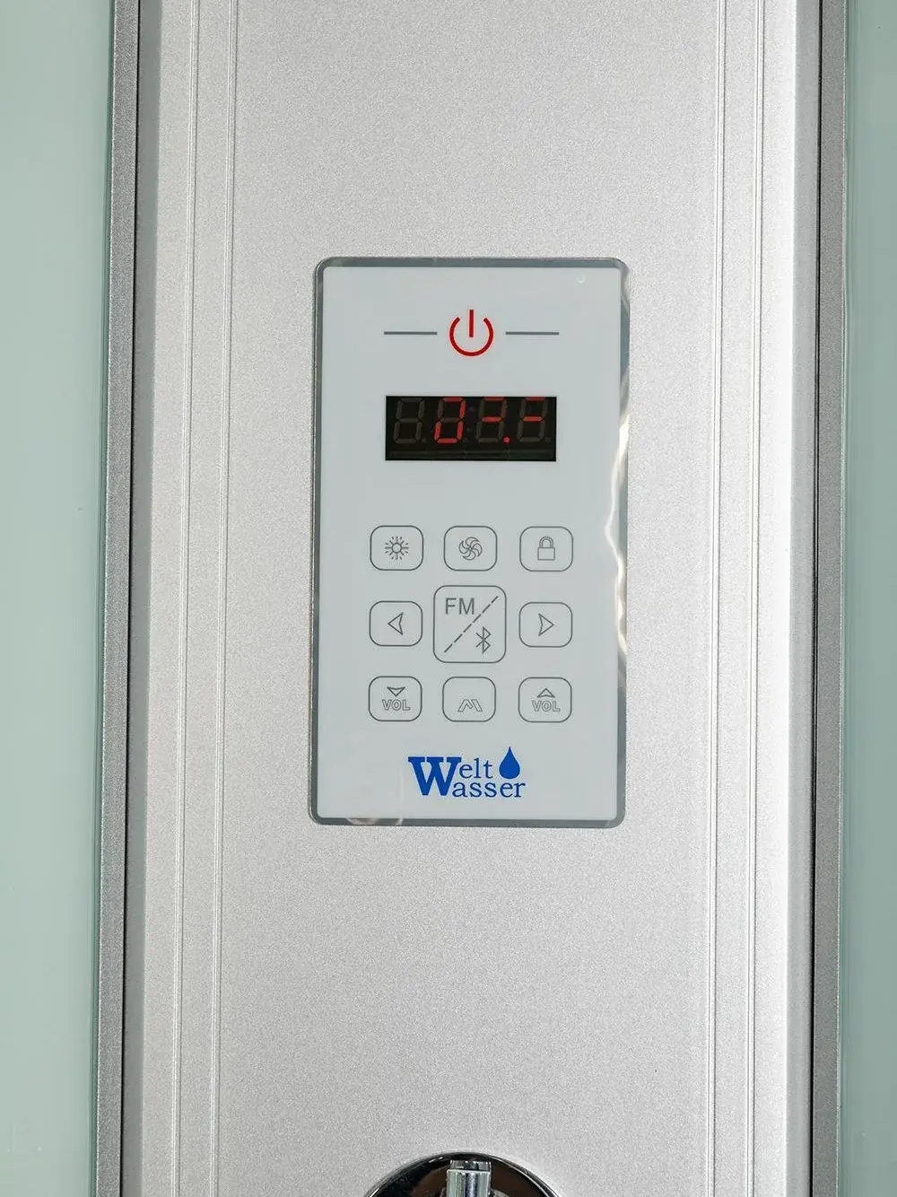 Душевая кабина WeltWasser WW500 Werra 1004 100x100 10000003233 профиль Хром стекло прозрачное