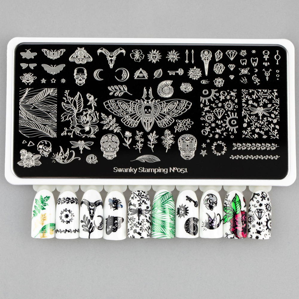 Swanky Stamping, Пластина 051 пример