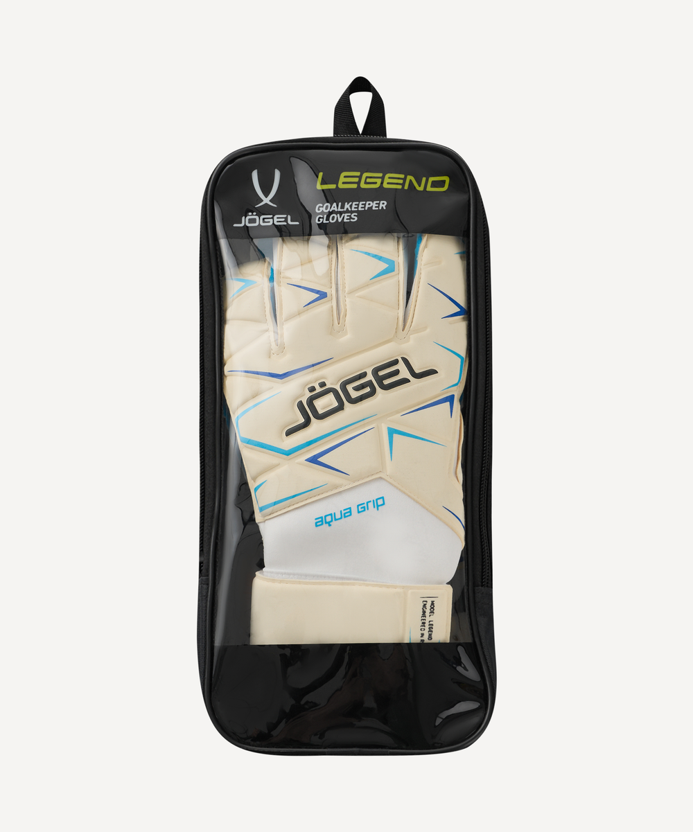 Перчатки вратарские JÖGEL Legend UL4 Aqua Roll Negative, белый