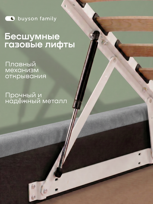 Кровать БайСтронг (велюр)