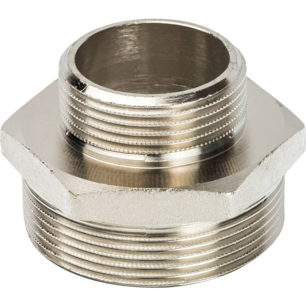 Ниппель НН переходной никелированный 2X1"1/4 STOUT