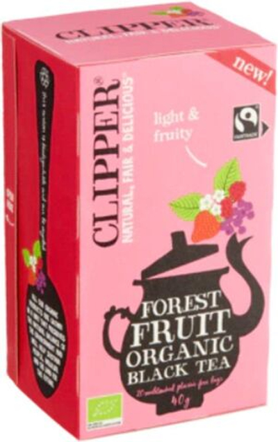 Черный чай Clipper forest fruit Лесные ягоды 20 пакетиков 40 г (из Финляндии)