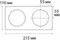 Рамка для светильника IT08-8015 IT08-8015 black Italline