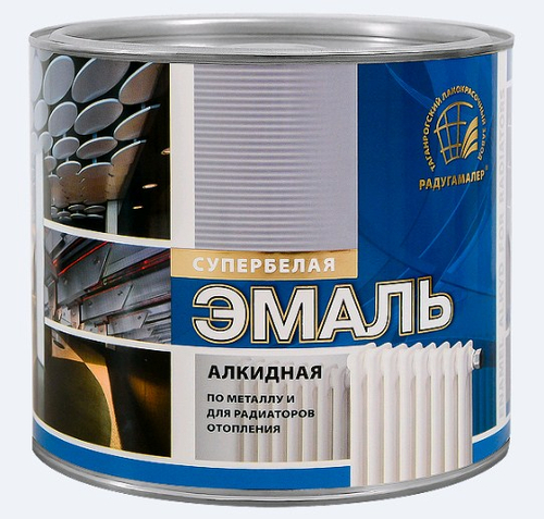 Эмаль д/радиаторов белая  РАДУГА  1,9кг