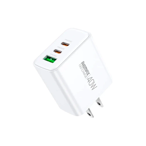 Адаптер Remax RP-U123, USB-A + USB-C, 40W, белый