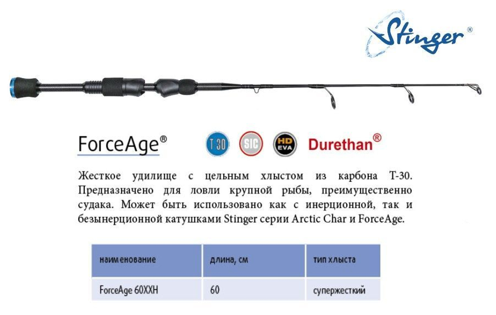 Зимняя удочка ForceAge 60XXH