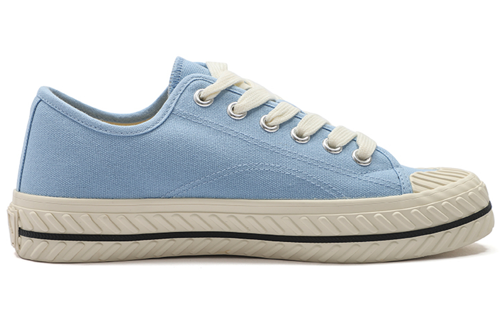 MLB Playball Origin Comfortable Abrasion Resistant, Breathable, Lightweight Low top Canvas Shoes Unisex Light Blue